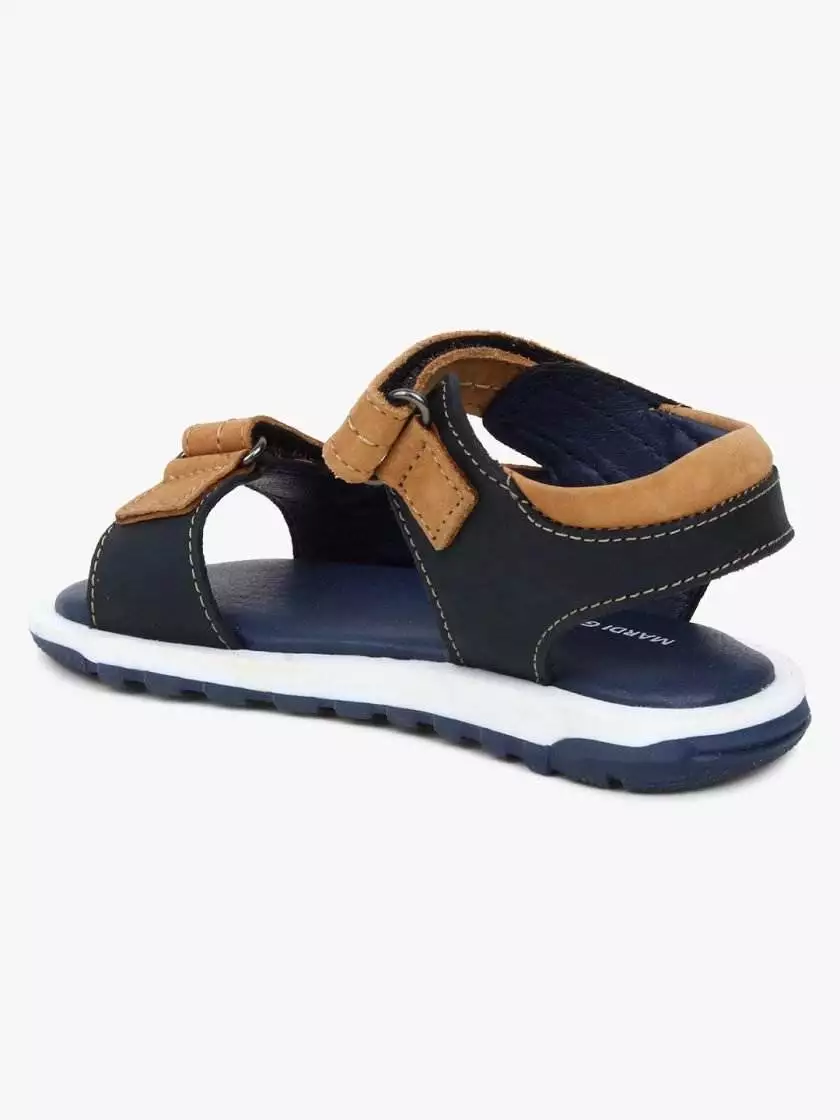 Tan Leather Dual strap Sandals for toddlers (Unisex) - Image 4