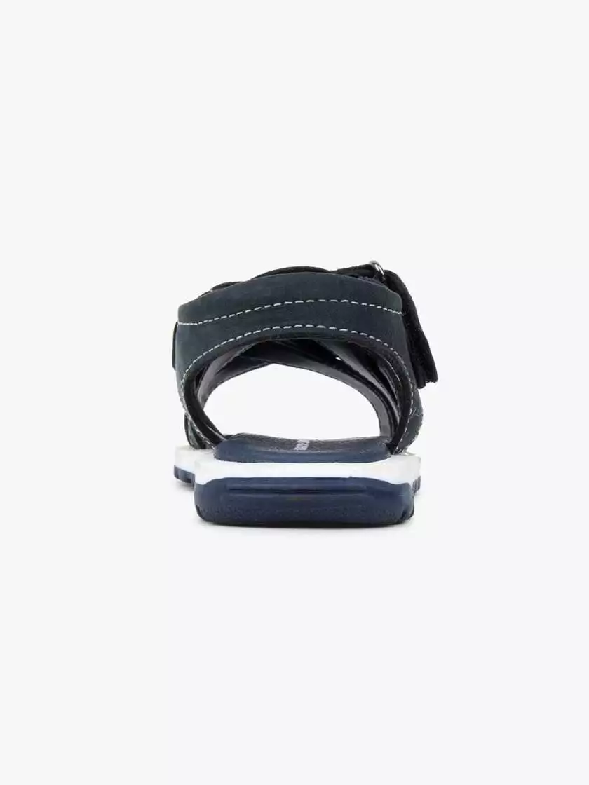 Blue Leather Multi-strap Sandals for toddlers (Unisex) - Image 3