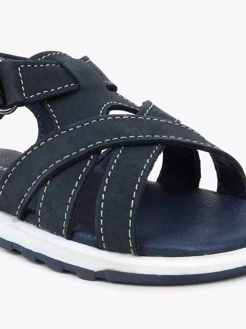 Blue Leather Multi-strap Sandals for toddlers (Unisex) - Image 6