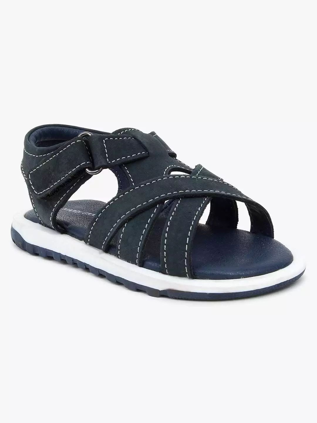Blue Leather Multi-strap Sandals for toddlers (Unisex)