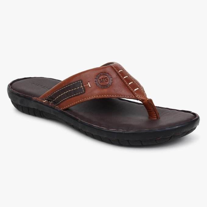 Brown Leather Flip flops for children (Unisex)