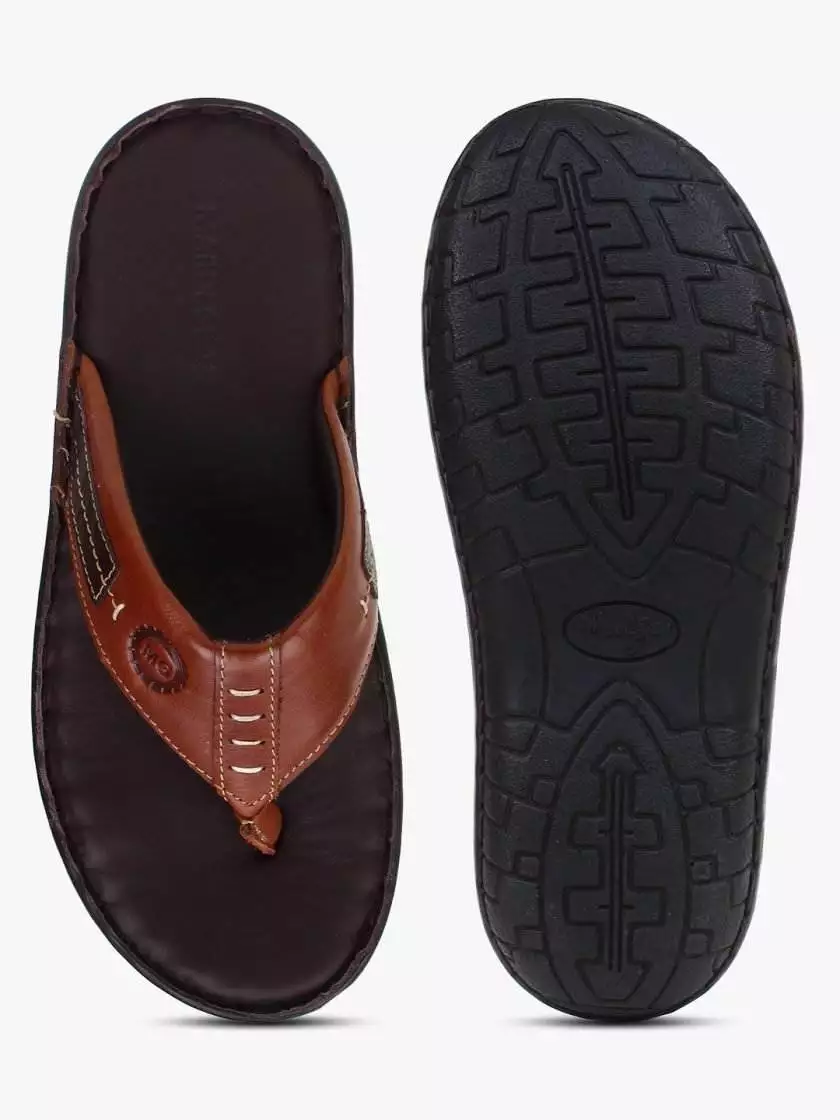 Brown Leather Flip flops for children (Unisex) - Image 5