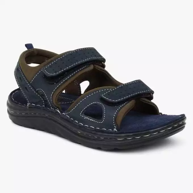 Blue Leather Sandals for children (Unisex)