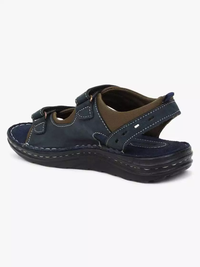 Blue Leather Sandals for children (Unisex) - Image 3