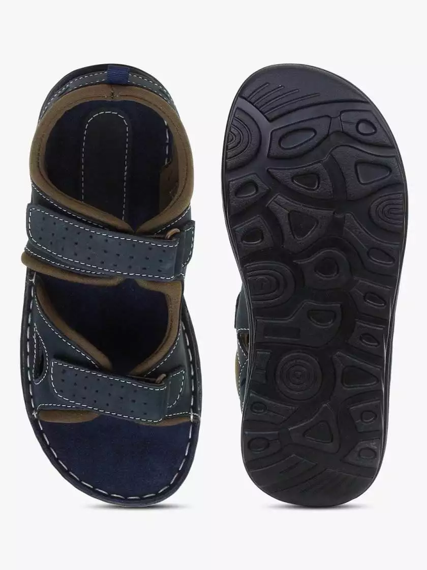 Blue Leather Sandals for children (Unisex) - Image 6