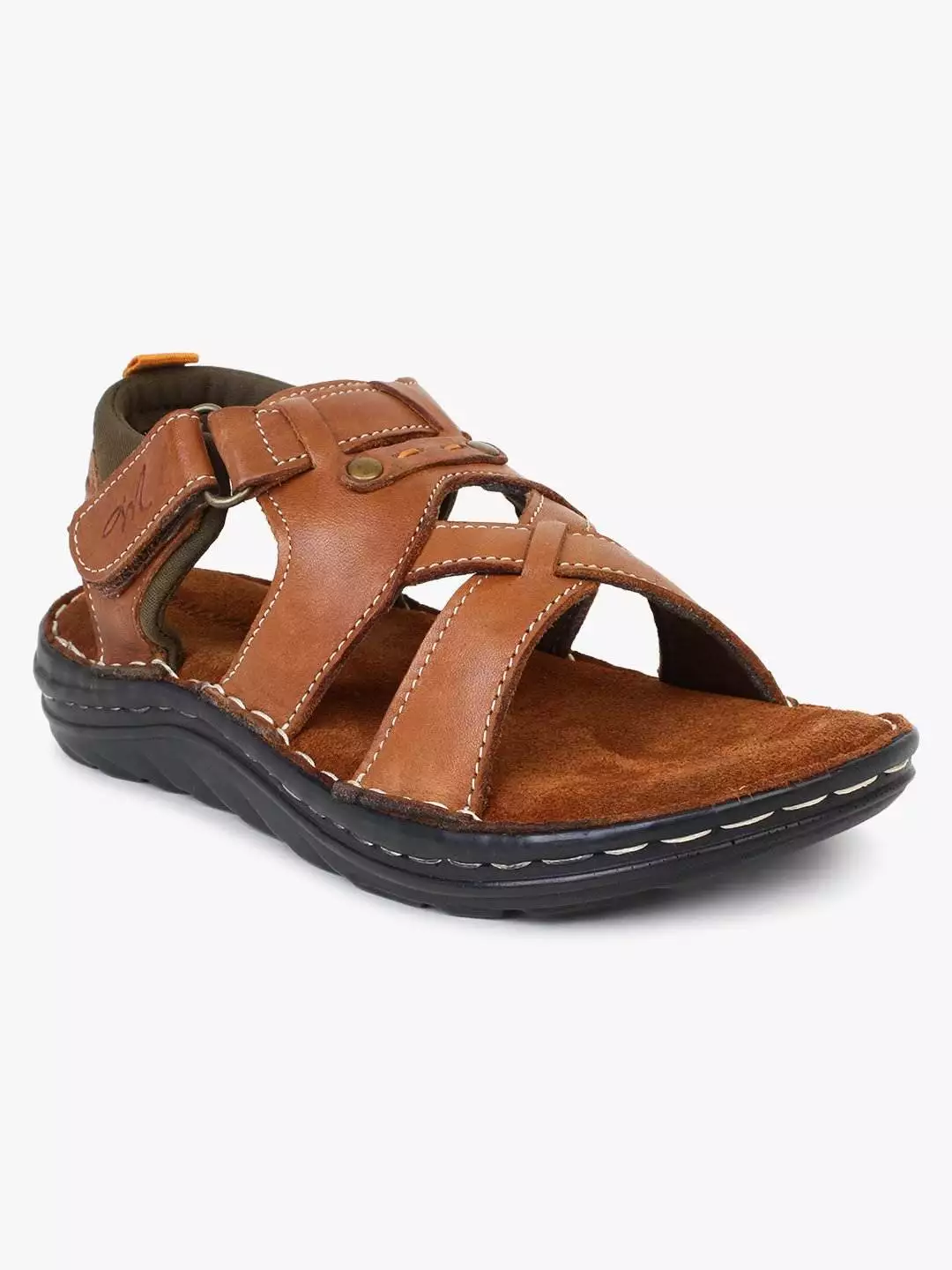 Brown Leather Sandals for children