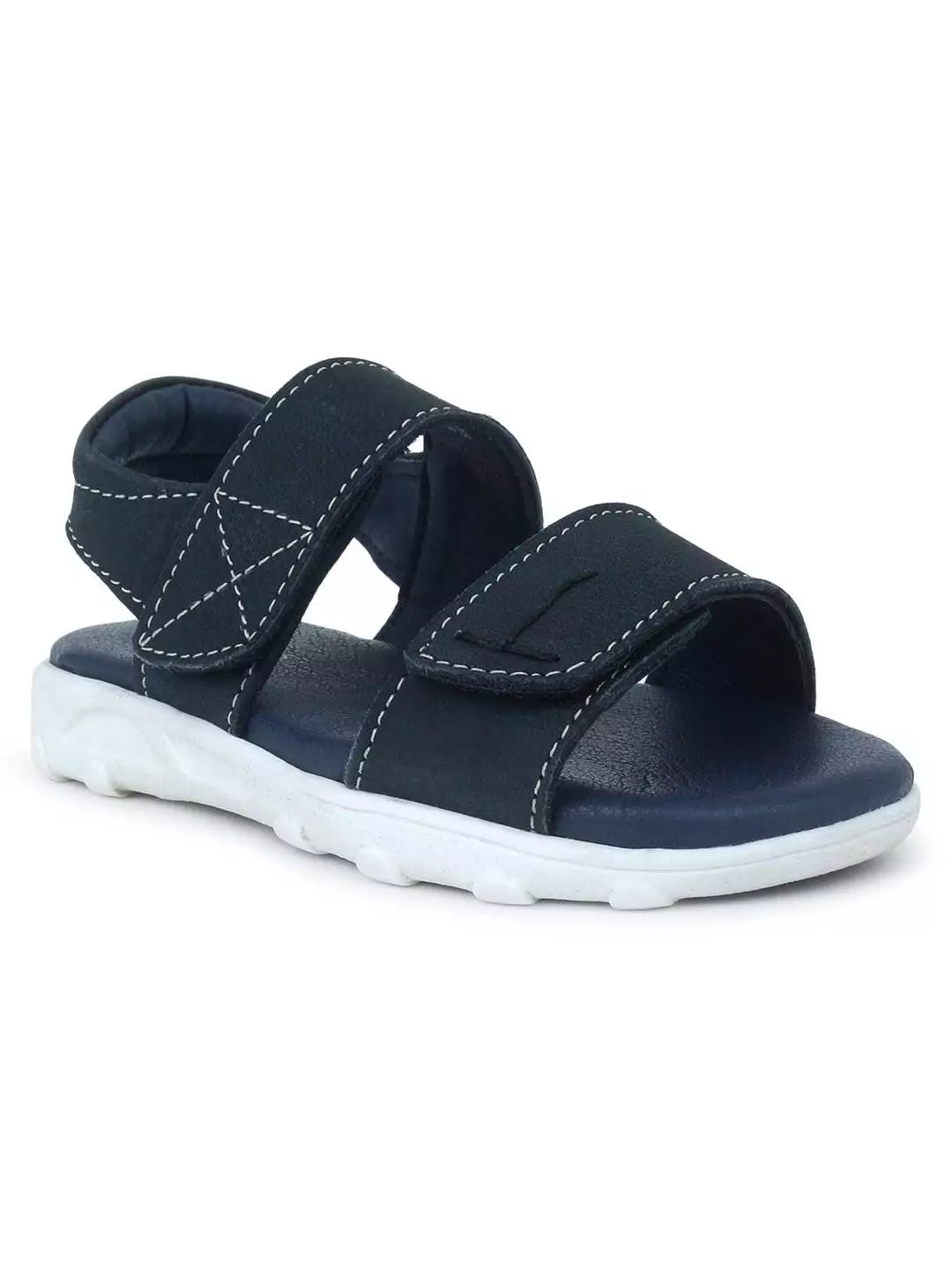 Blue Leather Sandals with dual strap closure for Toddlers (Unisex)