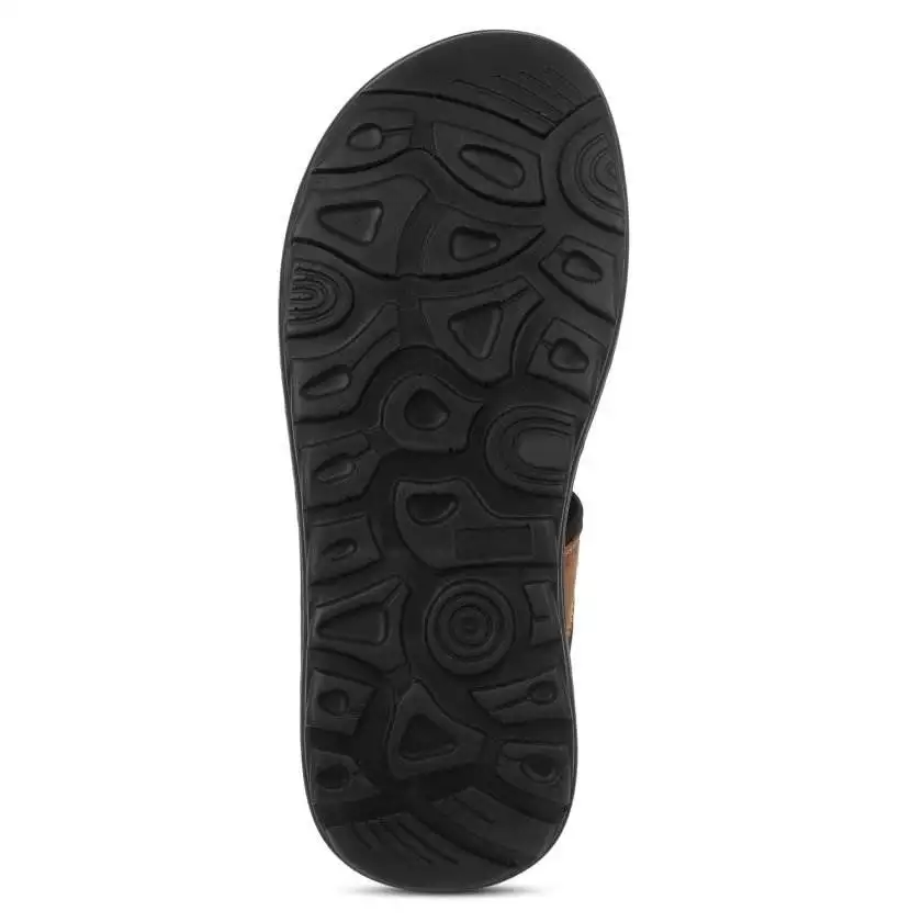 Brown Suede Leather Closed Toe sandals for Men - Image 7