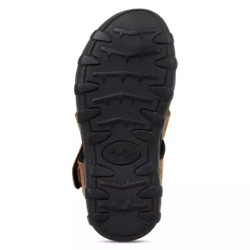 Tan Leather Closed Toe Sandals for Toddlers (Unisex) - Image 7