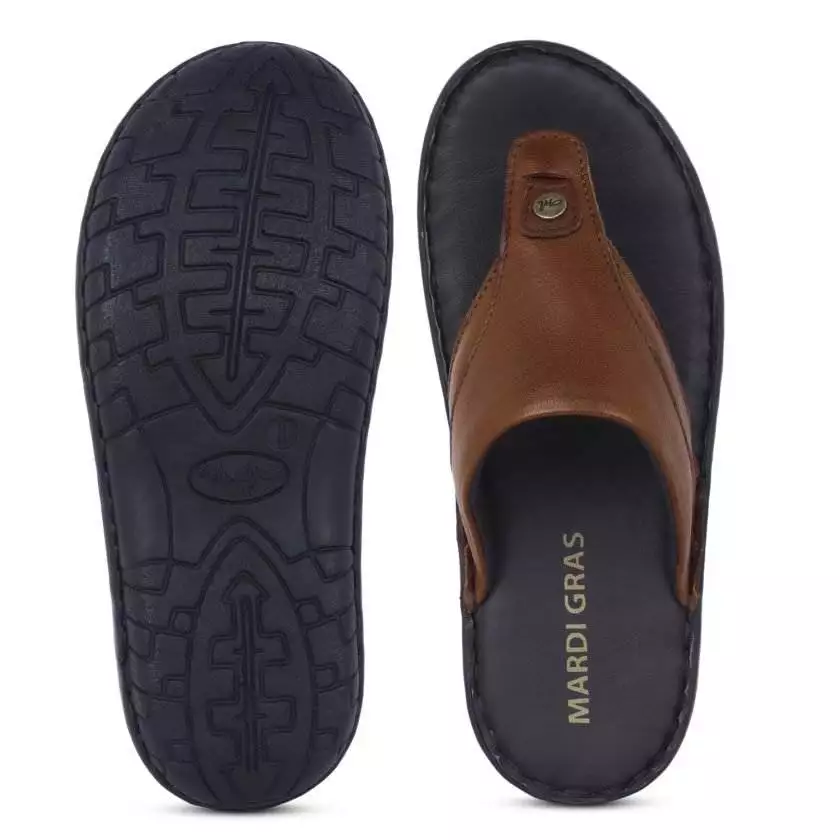 Brown Leather Flip flops for children (Unisex) - Image 6
