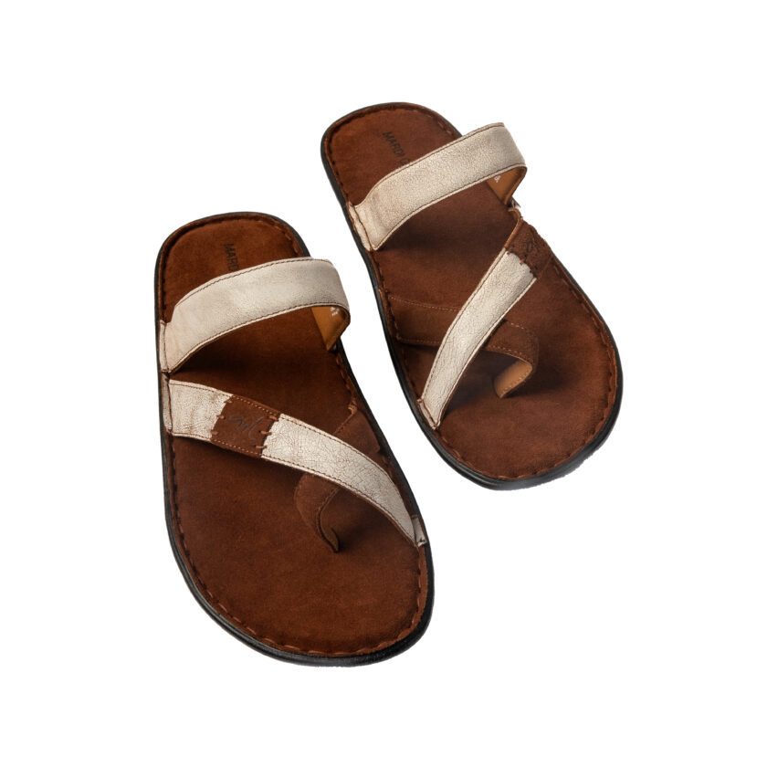 MARDI GRAS Men's Leather Chappal – Stylish & Comfortable Slippers for Office, Formal & Casual Wear - Image 2