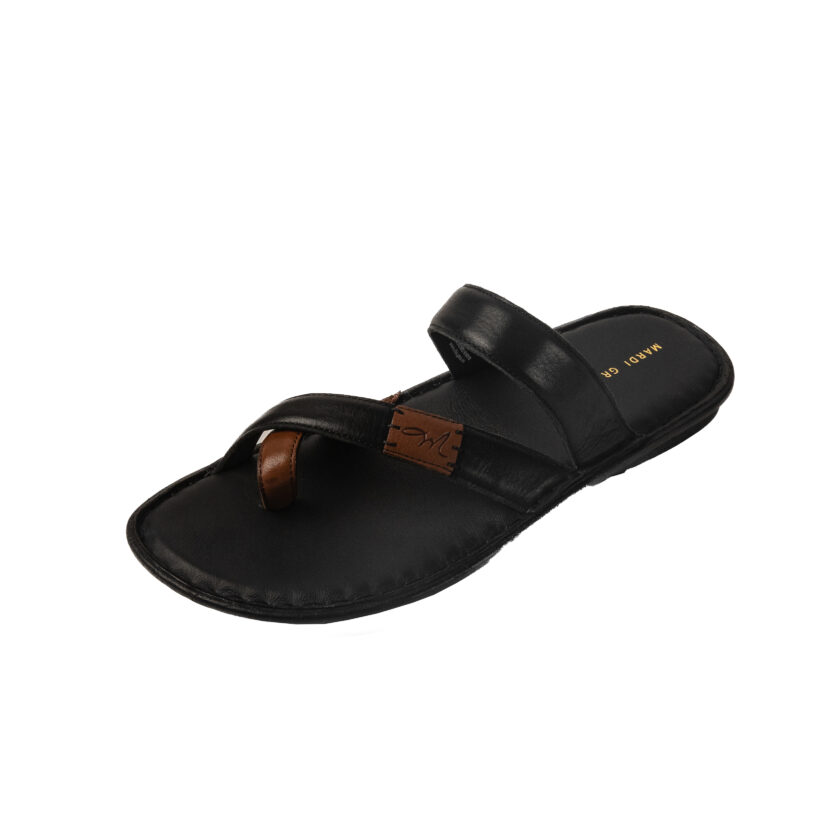 MARDI GRAS Men's Leather Single-Toe Chappal – Stylish & Comfortable Slippers for Office, Formal & Casual Wear - Image 3