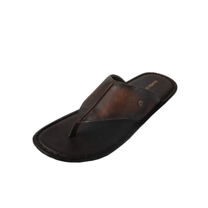 MARDI GRAS Genuine Leather Men’s Chappals | Stylish Slip-On Slippers with Soft PU Sole | Comfortable Footwear for Daily & Ethnic Wear