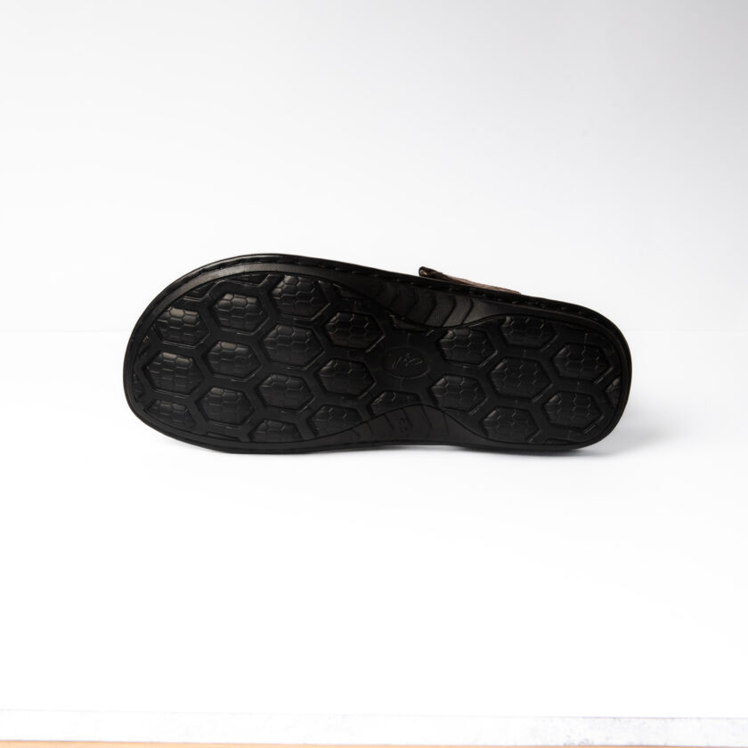 Leather Sandals for Men | Tan Casual Sandals with PU Sole & Foam Insole | Adjustable Straps, Breathable Leather Lining - Image 5