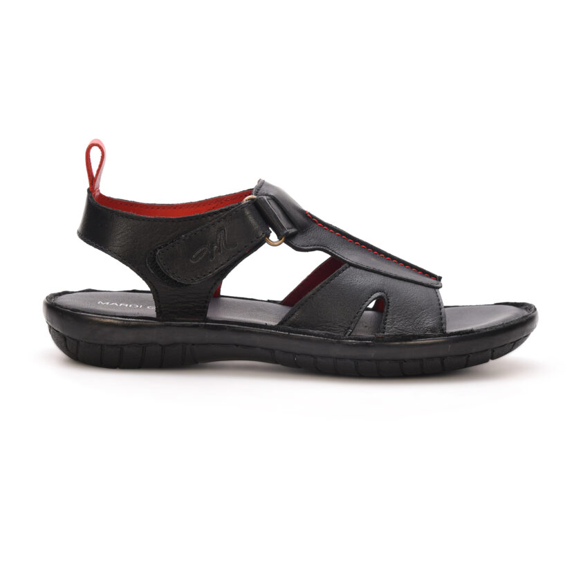 MARDI GRAS Boys? Black Leather Sandals ? Durable Open-Toe Summer Shoes for Kids (Black, UK Footwear Size System, Big Kid, Youth) - Image 3