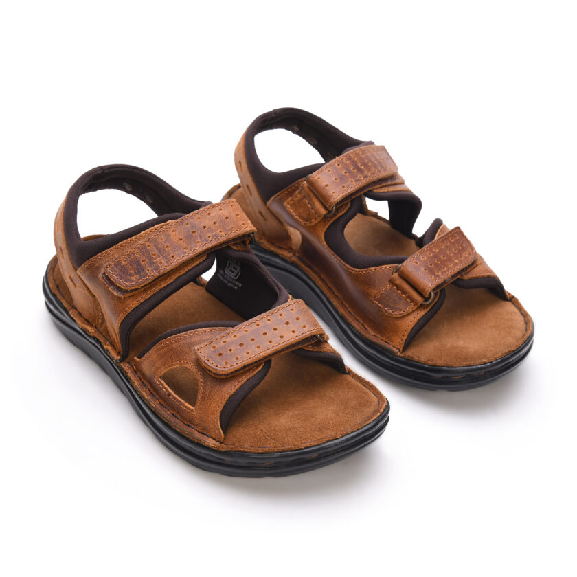 MARDI GRAS Kids Leather Sandals, Children's Footwear (Tan, UK Footwear Size System, Big Kid,Youth ) - Image 2