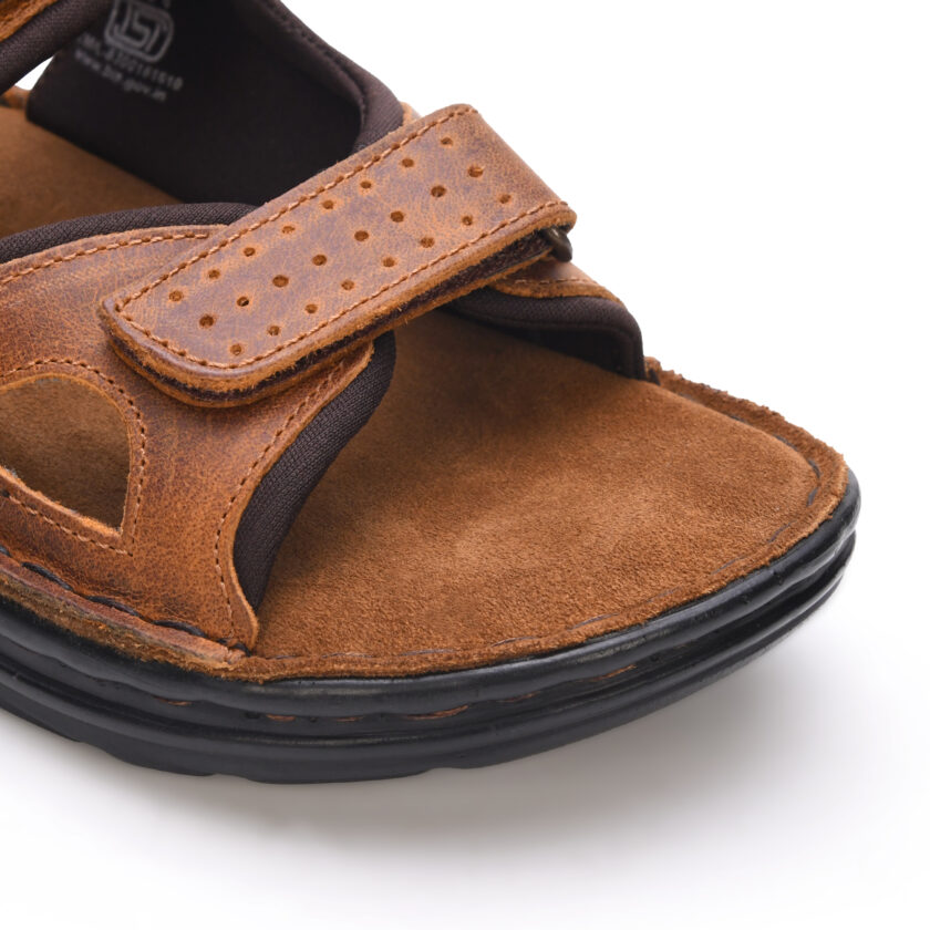 MARDI GRAS Kids Leather Sandals, Children's Footwear (Tan, UK Footwear Size System, Big Kid,Youth ) - Image 5