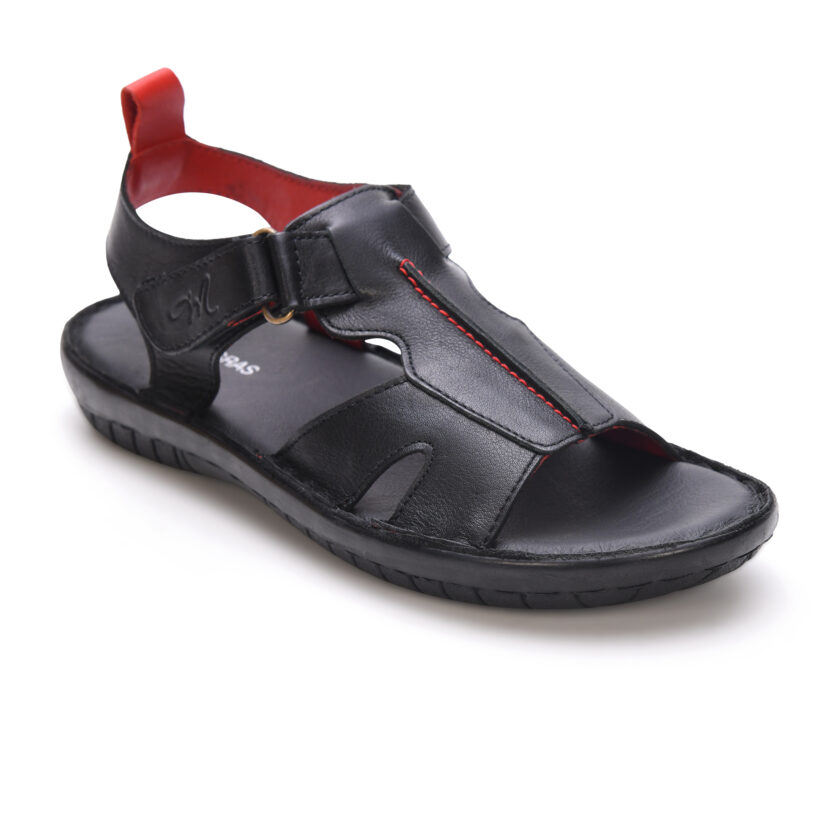 MARDI GRAS Boys? Black Leather Sandals ? Durable Open-Toe Summer Shoes for Kids (Black, UK Footwear Size System, Big Kid, Youth) - Image 6