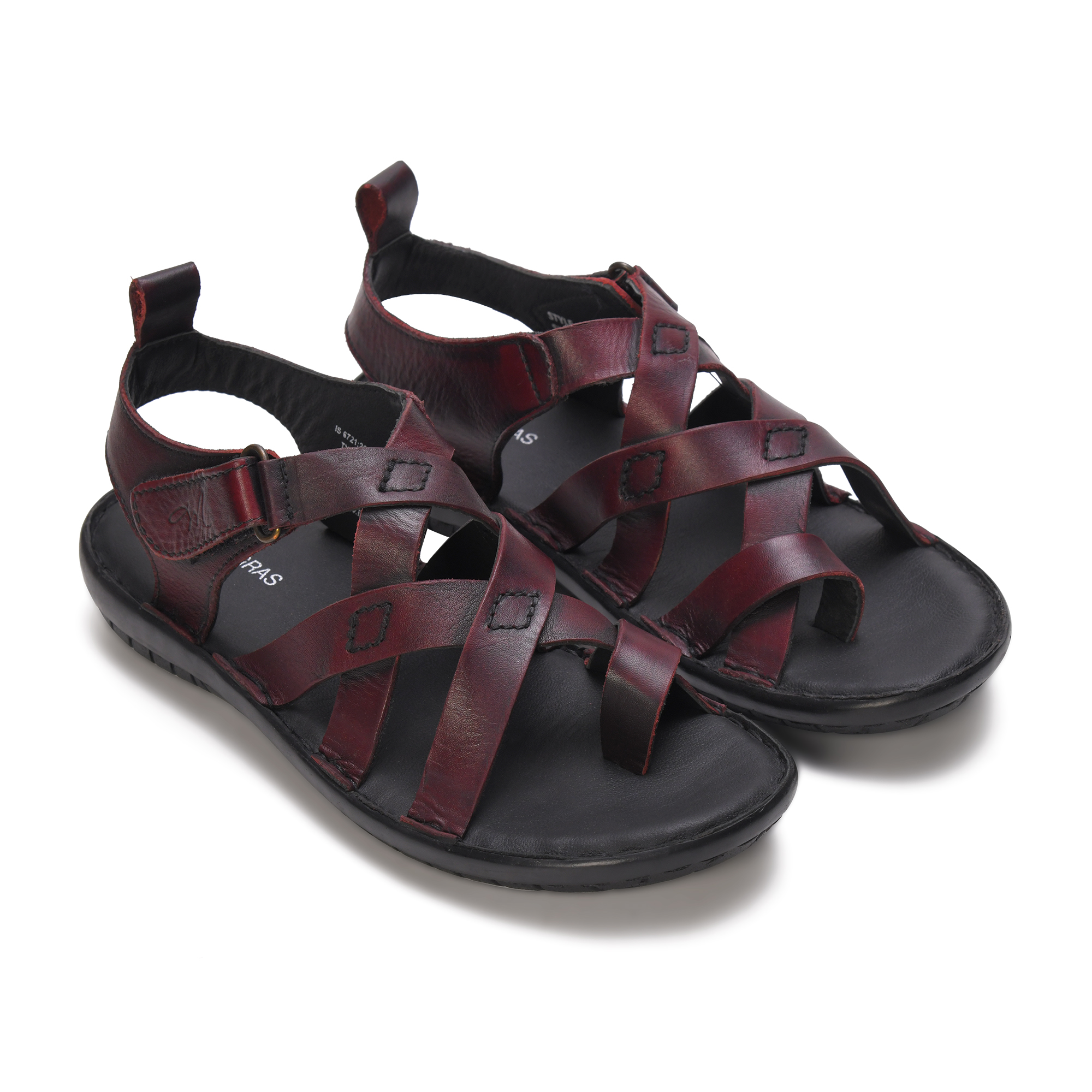 MARDI GRAS Men's Premium Leather Sandals - Comfortable Open-Toe Summer Sandals with Adjustable Straps (Brown, UK Footwear Size System, Adult, Men) (Copy)